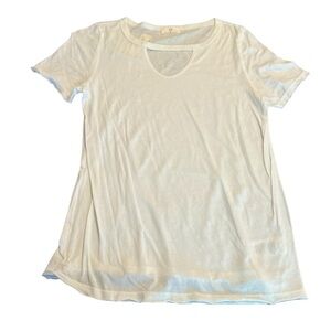 Anthropologie t.la Women’s White Short Sleeve Tee T-Shirt Size Large NWT